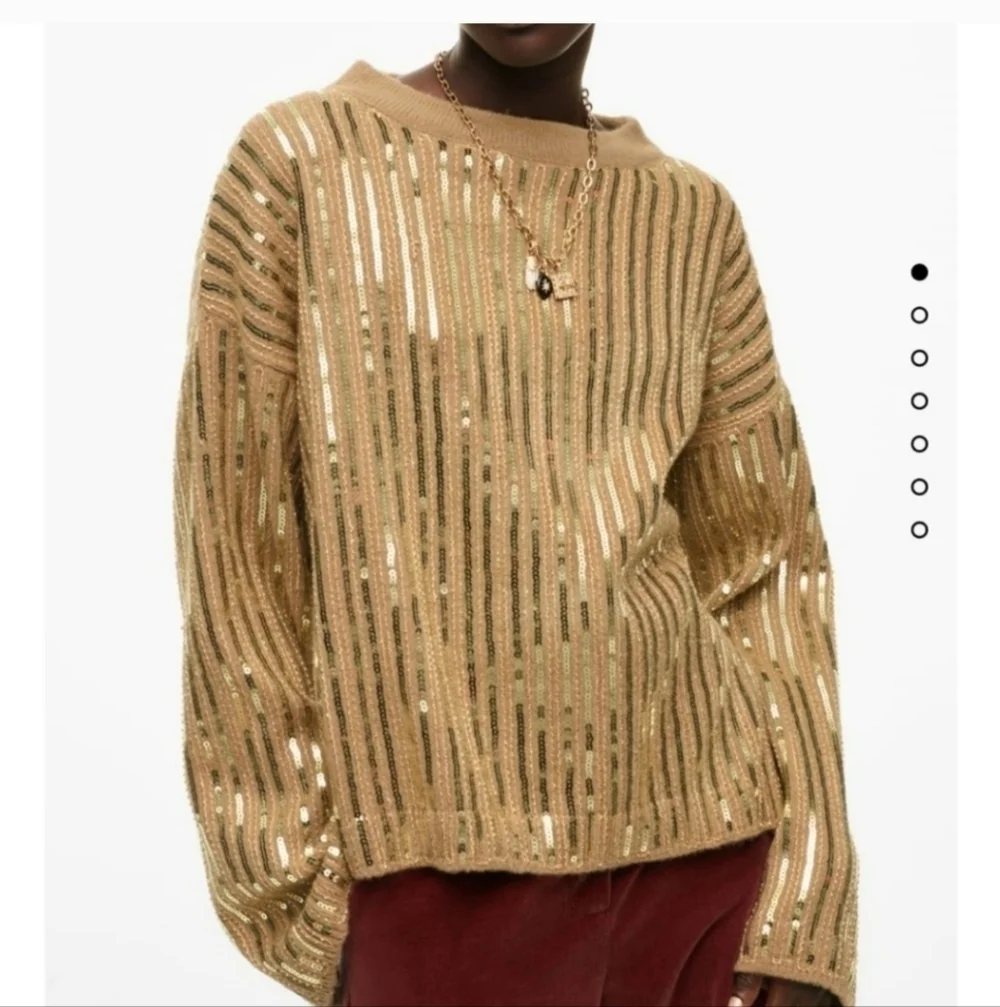 Zara Limited Edition Sequin Sweater size medium 70's Disco T. Swift Style Like - Picture 13 of 13